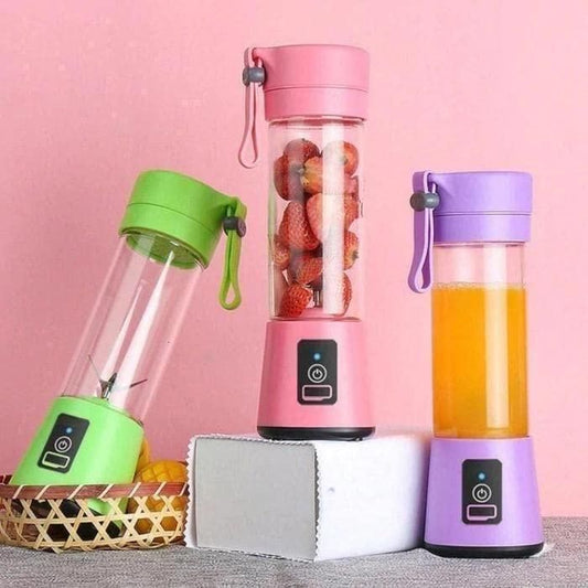 Portable Electric 6 Blade Blender USB Rechargeable Juicer Bottle