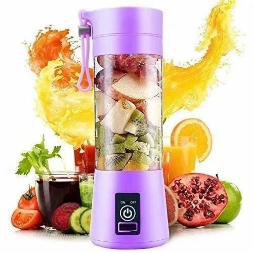 Portable Electric 6 Blade Blender USB Rechargeable Juicer Bottle